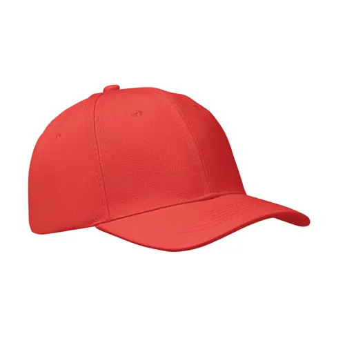 BUFFALO 6 panel baseball sapka 260g/m² Piros 