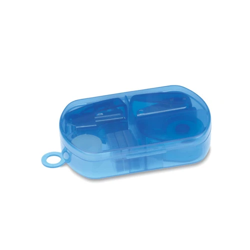 BUROBOX Készlet mini irodaszerekkel sötétkék 