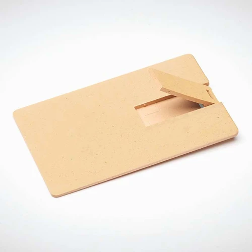 Búzaszalma/PP, bankkártya méretű USB pendrive 1-64GB.  