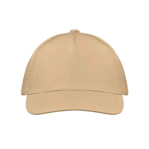 BUZZ 5 panel baseball sapka 160g/m² Atlatszo csontfeher 