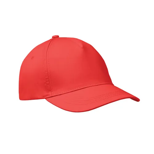 BUZZ 5 panel baseball sapka 160g/m² Piros 