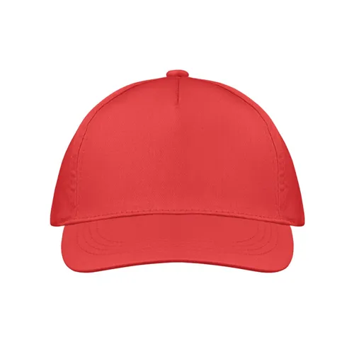 BUZZ 5 panel baseball sapka 160g/m² Piros 