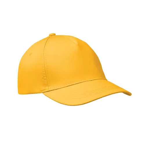BUZZ 5 panel baseball sapka 160g/m² Sárga 