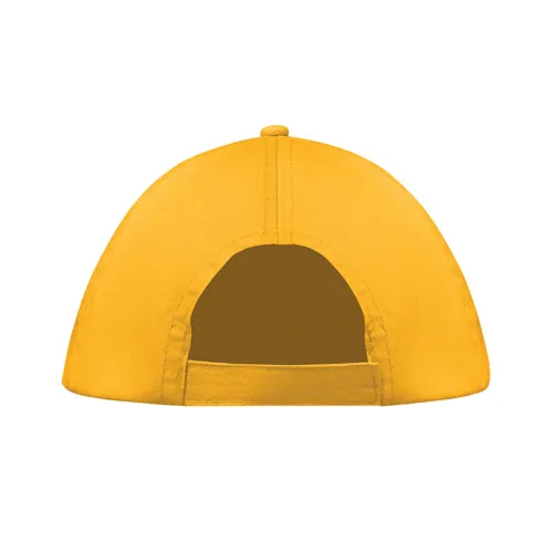 BUZZ 5 panel baseball sapka 160g/m² Sárga 