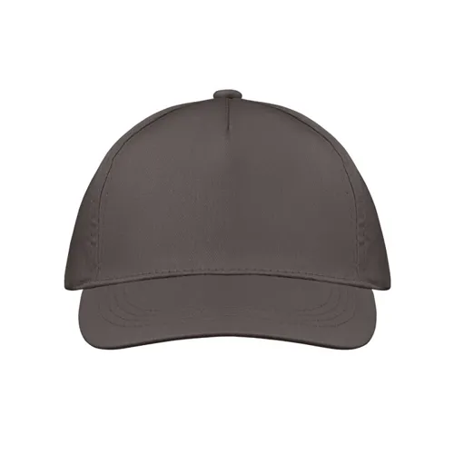 BUZZ 5 panel baseball sapka 160g/m² sötét szürke 