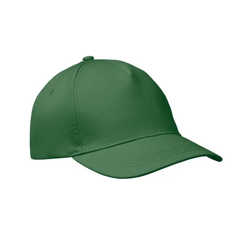BUZZ 5 panel baseball sapka 160g/m² sötétzöld 