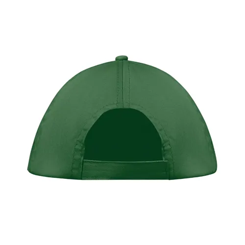 BUZZ 5 panel baseball sapka 160g/m² sötétzöld 