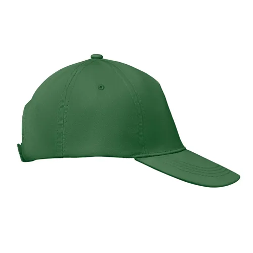 BUZZ 5 panel baseball sapka 160g/m² sötétzöld 