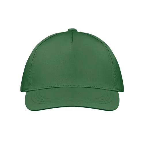 BUZZ 5 panel baseball sapka 160g/m² sötétzöld 