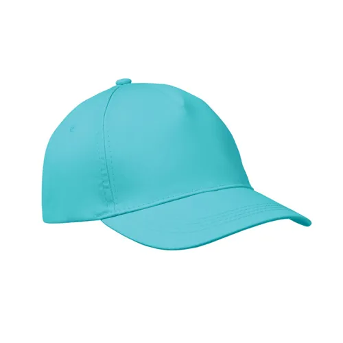 BUZZ 5 panel baseball sapka 160g/m² turkiz 