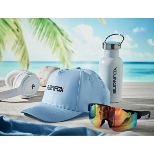 BUZZ 5 panel baseball sapka 160g/m² világoskék 