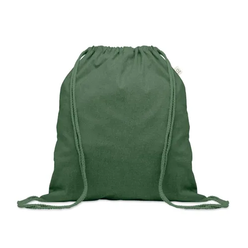 CABETRI COLOUR Újrah. 140g húzózsinóros táska Sötétzöld 