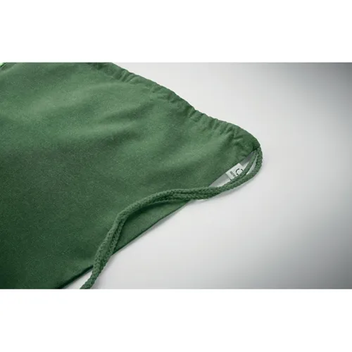 CABETRI COLOUR Újrah. 140g húzózsinóros táska Sötétzöld 