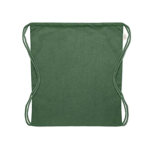 CABETRI COLOUR Újrah. 140g húzózsinóros táska Sötétzöld 