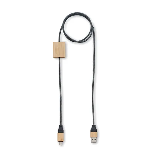 CABOO 60W-os töltőkábel Fa 