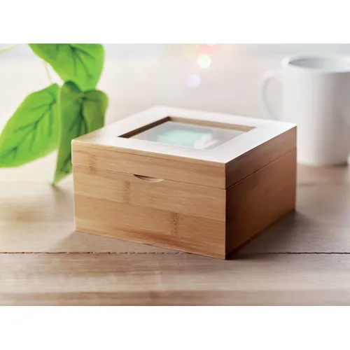 CAMPO TEA Bambusz teafilter tartó doboz Barna 