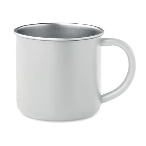 CARIBU Újrah.rozsdamentes bögre 300ml Fehér 