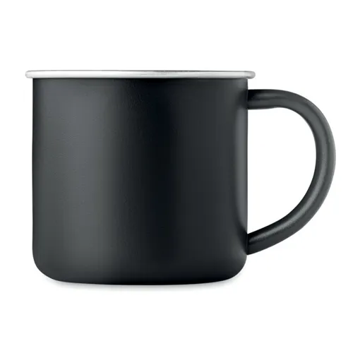 CARIBU Újrah.rozsdamentes bögre 300ml Fekete 