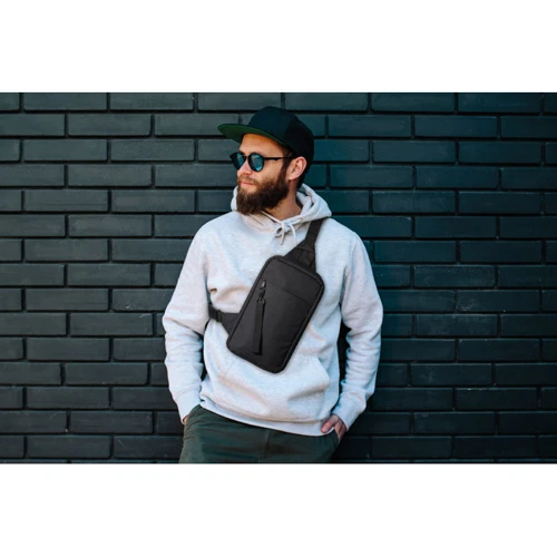 CEBAG 600D RPET keresztpántos táska Fekete 