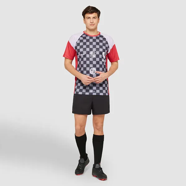 Raglán ujjú, hálós, kerek nyakú mez 135 g/m²  