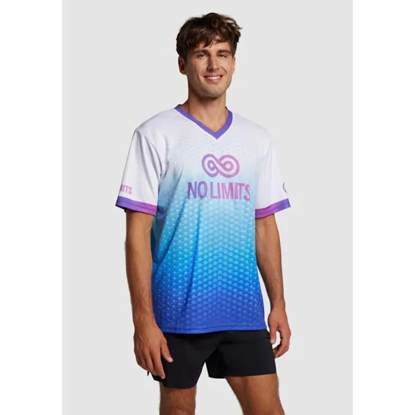 Hálós poliészter, V-nyakú mez 135 g/m²  