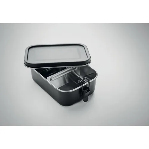 CHAN LUNCHBOX COLOUR Acél uzsonnás doboz, 750 ml Fekete 