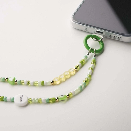 Charm telefontartó csuklópánt fém karabinerrel  