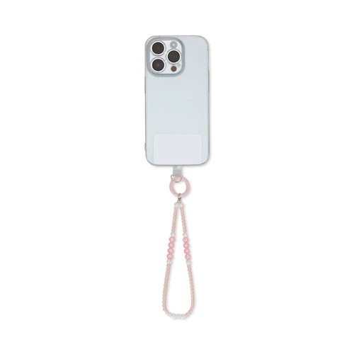 Charm telefontartó csuklópánt fém karabinerrel  