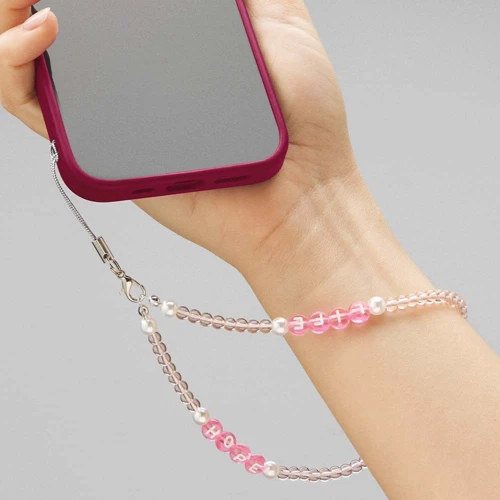 Charm telefontartó csuklópánt zsinóros kulcstartóval  