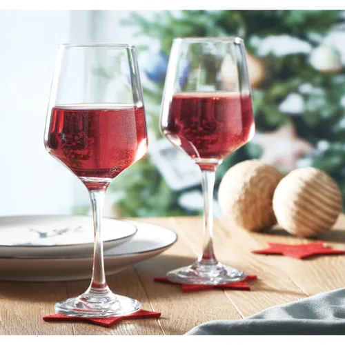 CHEERS 2 db-os borospohár készlet Áttetsző 