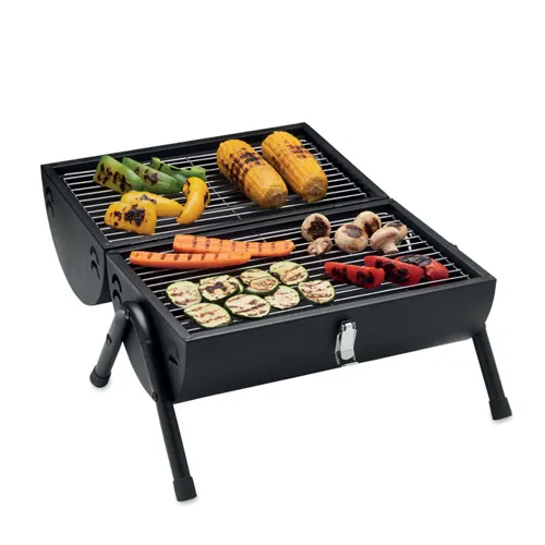 CHIMEY Hordozható grillsütő kéménnyel Fekete 