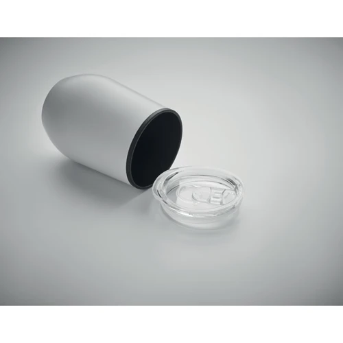 CHIN CHAN Duplafalú úti pohár 350 ml Fehér 