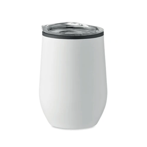 CHIN CHAN Duplafalú úti pohár 350 ml Fehér 