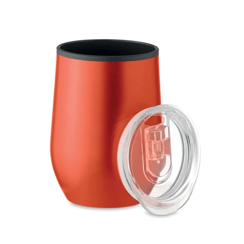 CHIN CHAN Duplafalú úti pohár 350 ml Piros 