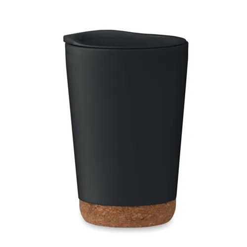 CO Duplafalú pohár 300 ml Fekete 
