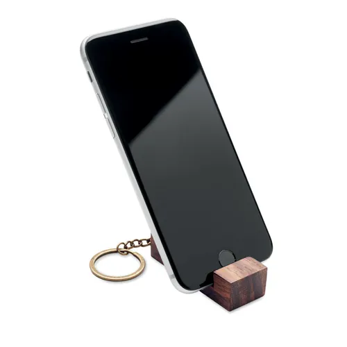 CODE Kulcstartó telefonállvánnyal Barna 
