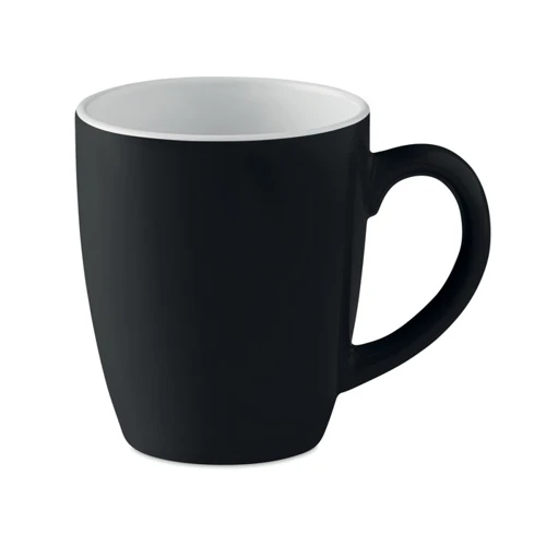 COLOUR TRENT Színes kerámia bögre, 290 ml Fekete 