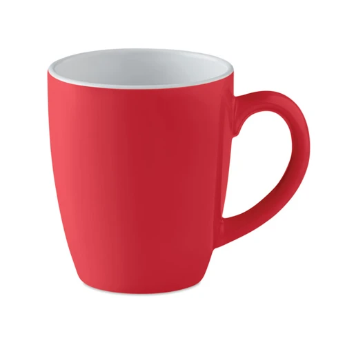 COLOUR TRENT Színes kerámia bögre, 290 ml Piros 