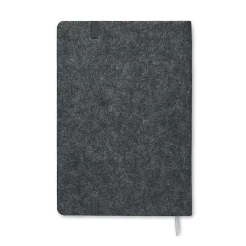 CORKBOOK A5 RPET filc és parafa notesz sötét szürke 