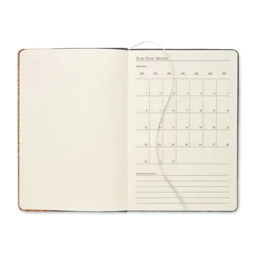 CORKBOOK A5 RPET filc és parafa notesz sötét szürke 
