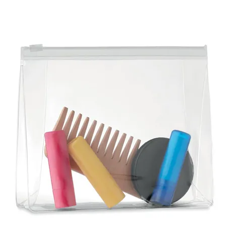 COSMOBAG PVC kozmetikai táska Áttetsző Fehér 