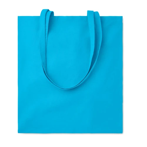 COTTONEL COLOUR + Pamut bevásárlótáska, 140 g Türkiz 