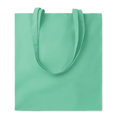 COTTONEL COLOUR++ Pamut bevásárlótáska, 180 g Mentazöld 