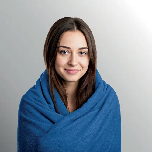COZY 2 az 1-ben útitakaró készlet Kék 