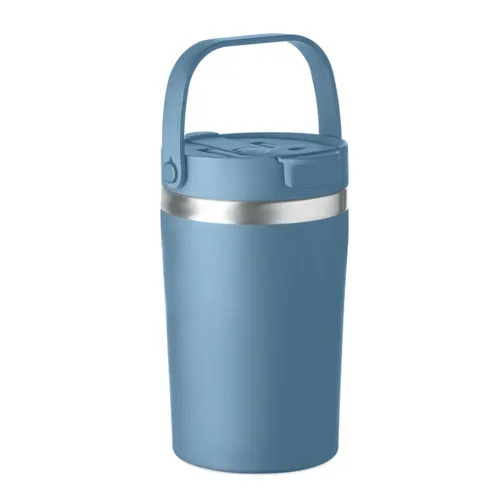 COZYCUP Duplafalú pohár 350 ml Petrolkék 