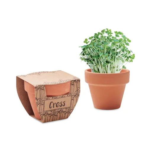 CRESS POT Terrakotta ültető, zsázsa Fa 