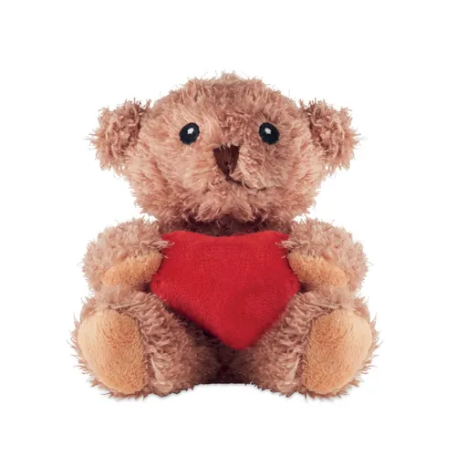 CUDDLE Plüss mackó szívvel Piros 