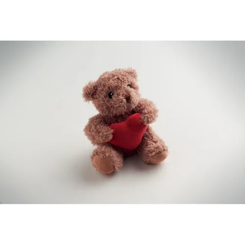 CUDDLE Plüss mackó szívvel Piros 