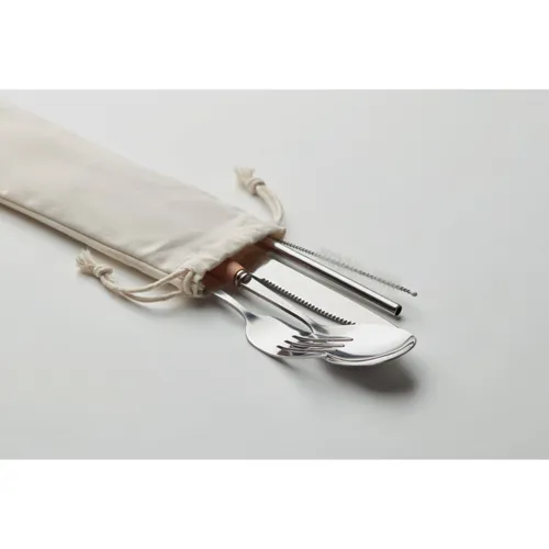 CUSTA SET Rozsdamentes evőeszközkészlet Bézs 