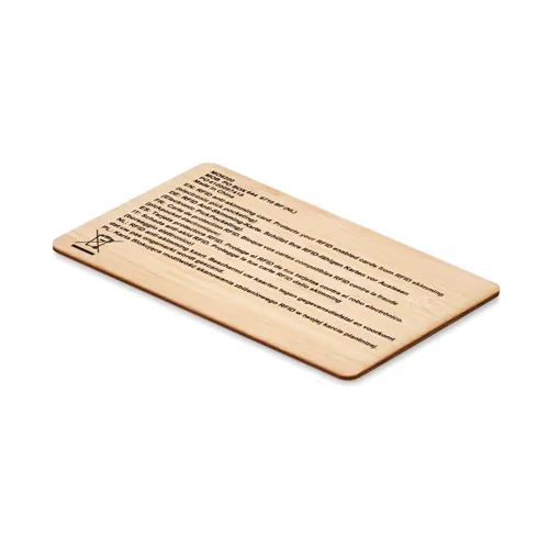 CUSTOS + Bambusz RFID kártya Fa 